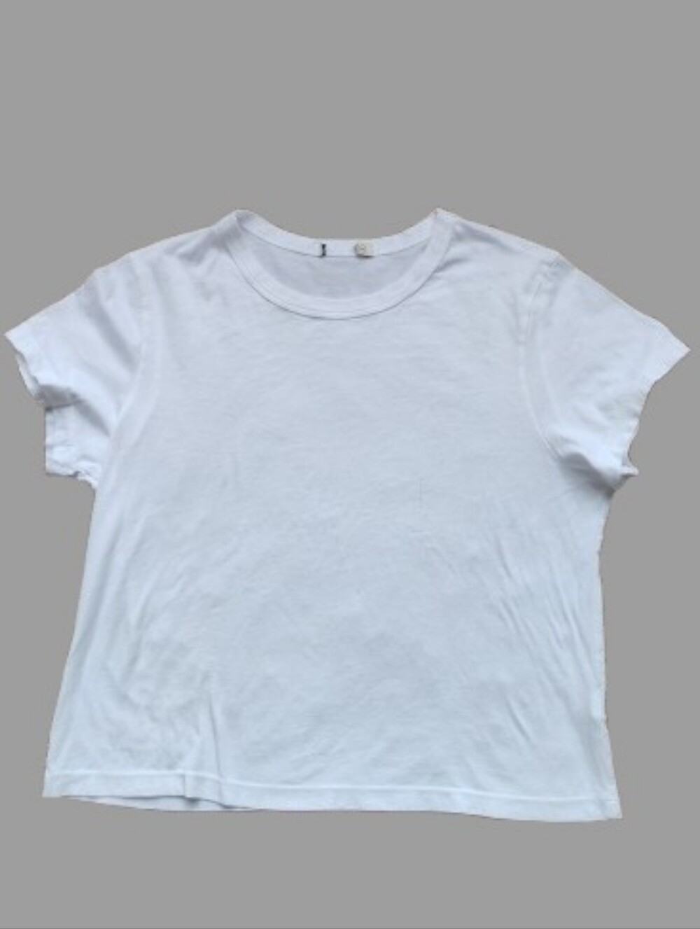 NWOT Buck Mason White Boxy 100% Pima Cotton Tee Straight Hem M